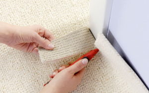 How to cut carpet.