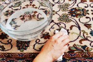 How to clean a carpet with baking soda