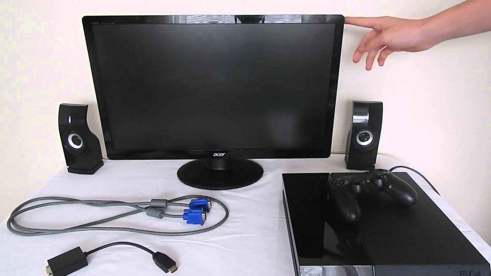 Bagaimana untuk menyambung ps4 ke monitor