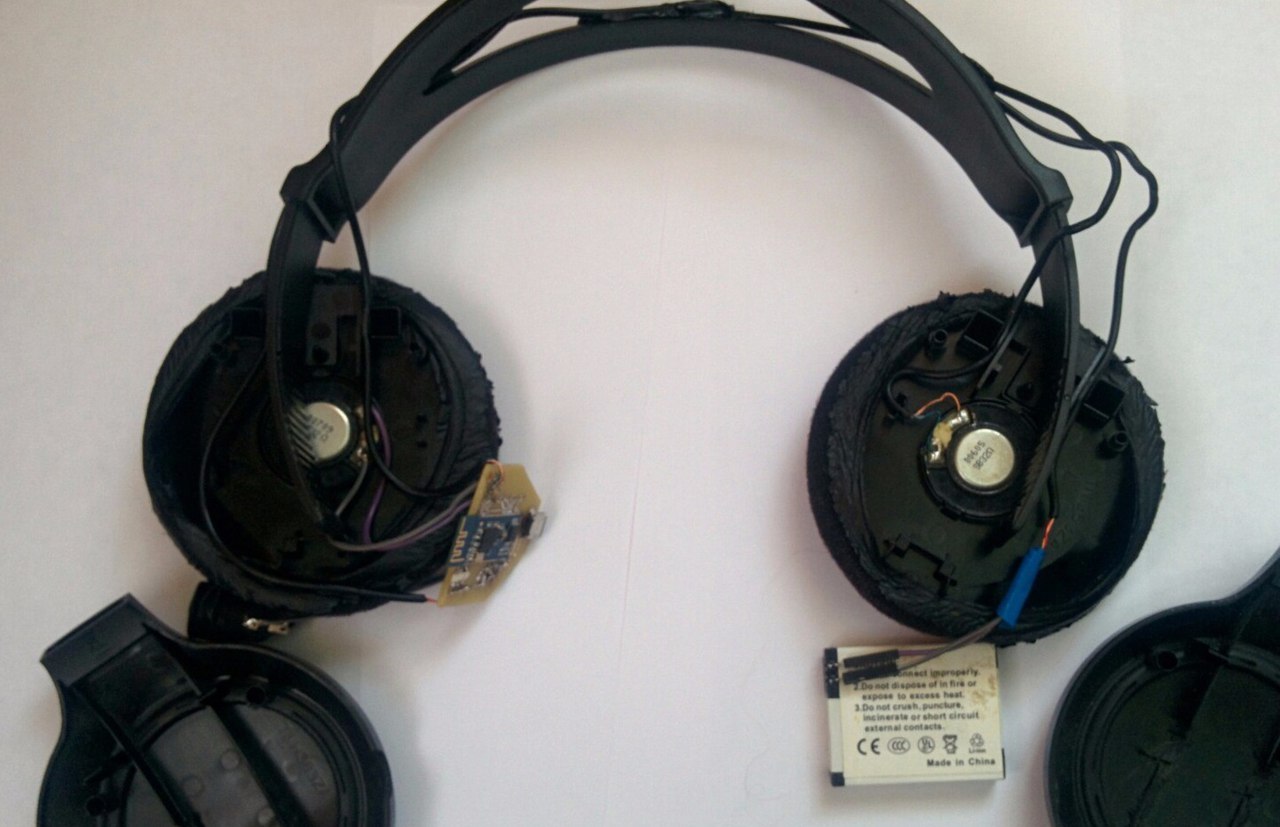 Auriculares caseros.