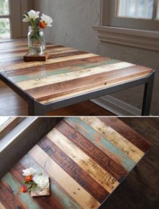 Plateau de table en stratifié bricolage