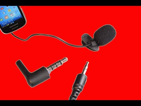 Connexion d'un microphone externe au téléphone.