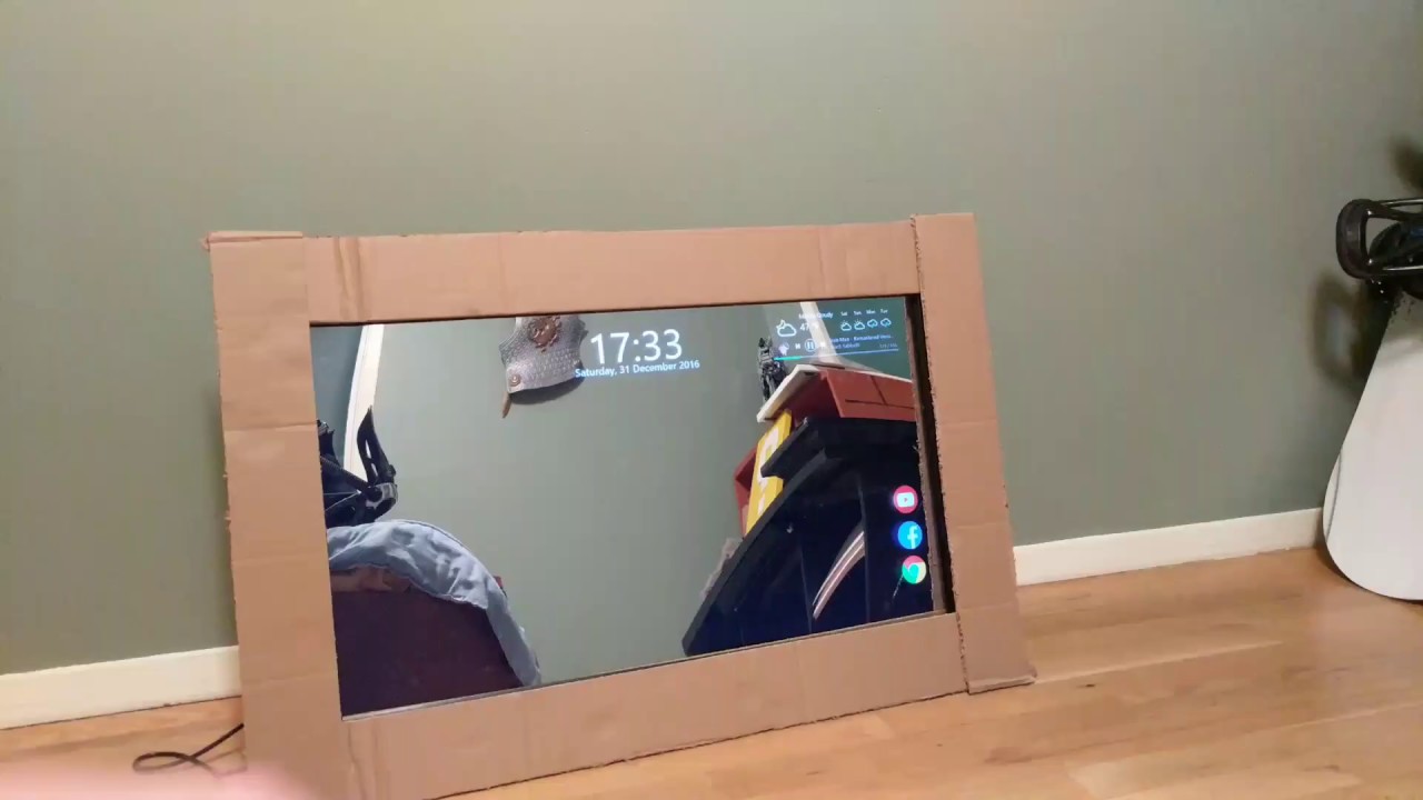 Smart mirror from an old monitor.