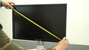 Cómo determinar la diagonal del monitor 