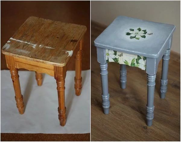 decoupage stools