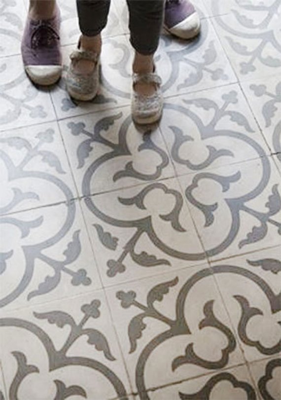 Is it possible to paint tiles on the floor?