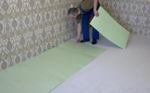 how to lay the underlay correctly