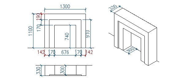 Laminate fireplace