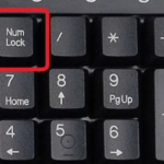 Num Lock on the keyboard