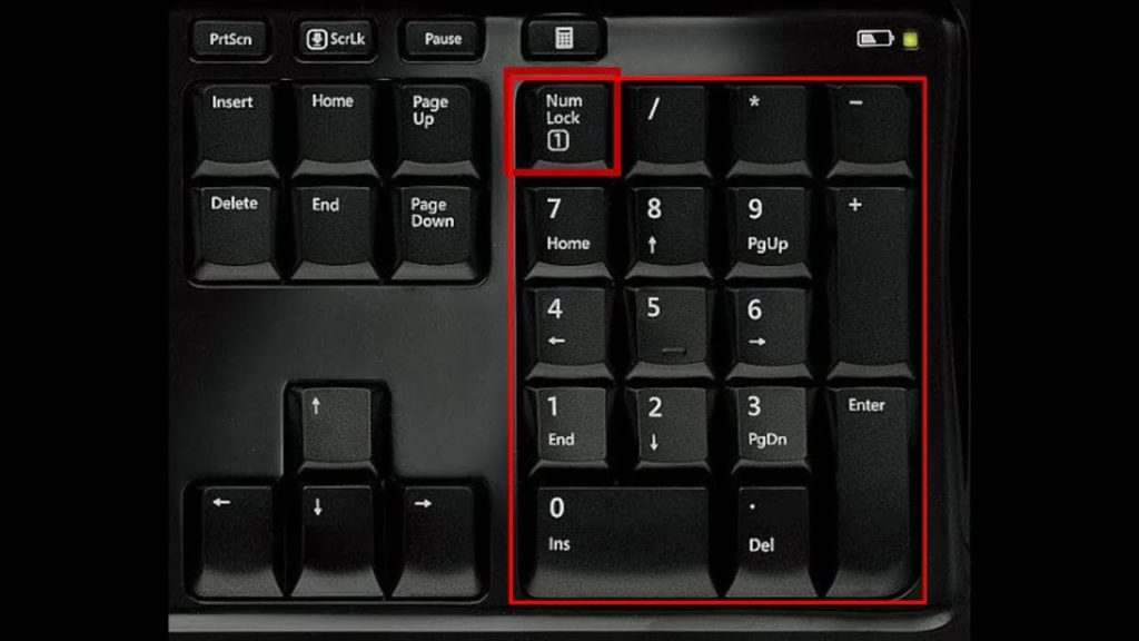 Unde este Num Lock pe tastatură