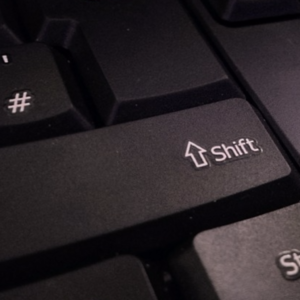 Where is the Shift button on the keyboard?