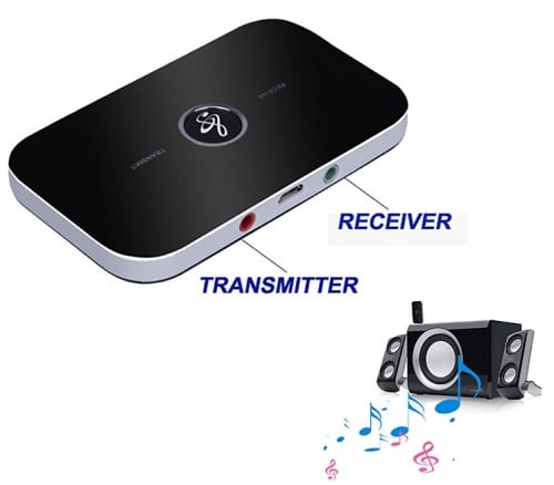 Receptor para conectar auriculares bluetooth.