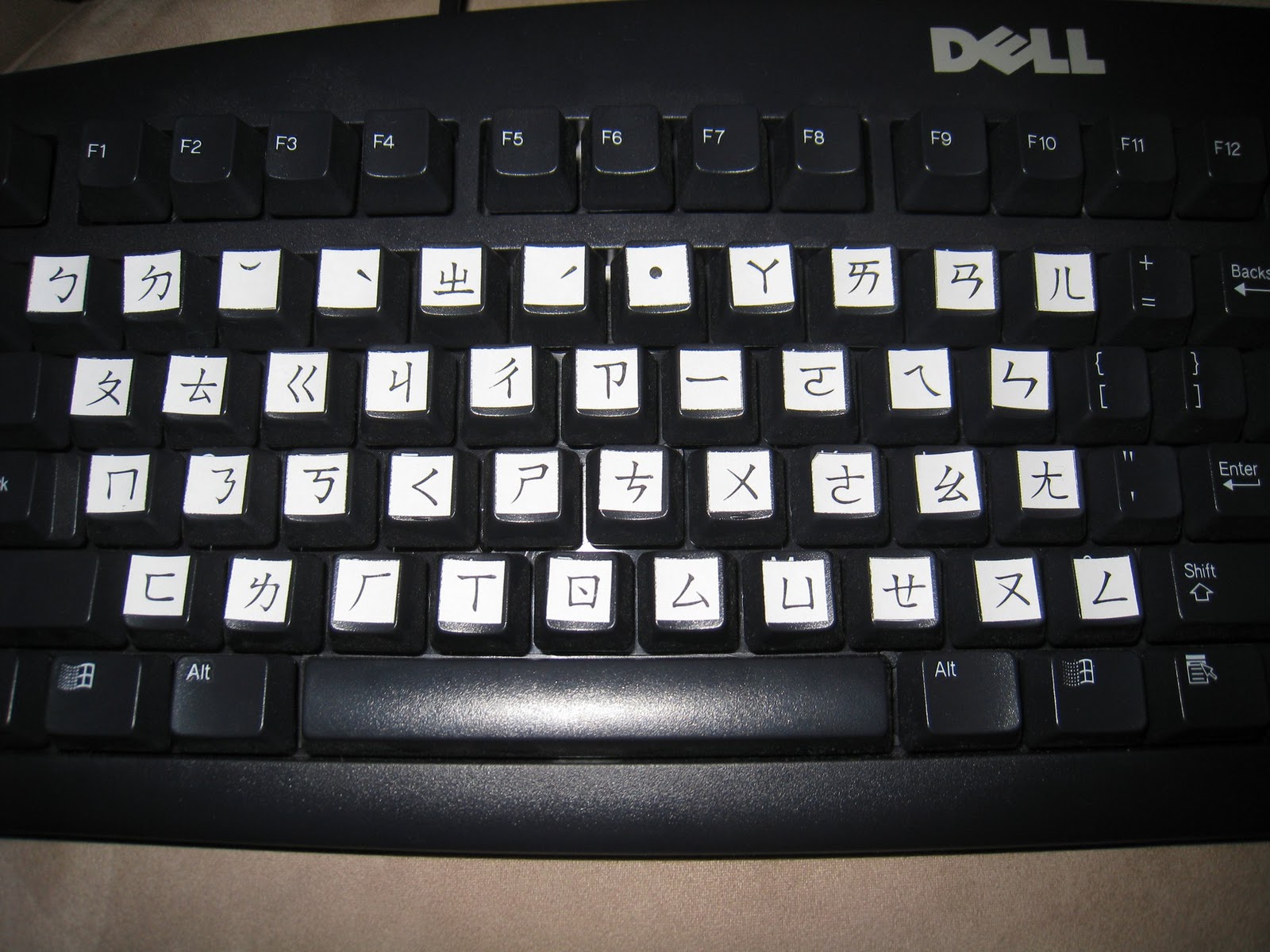 Ķīniešu tastatūras izkārtojums