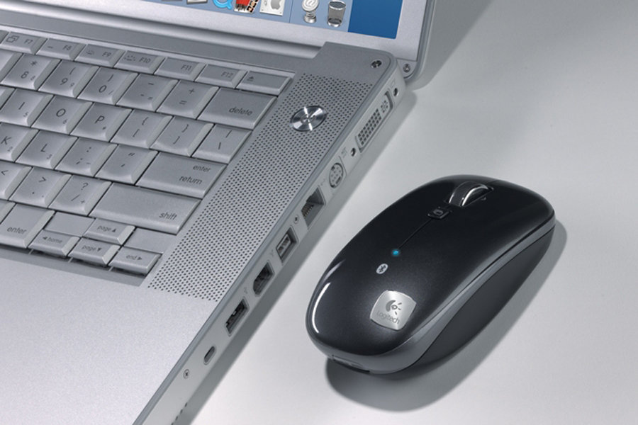 Laptop e mouse wireless.