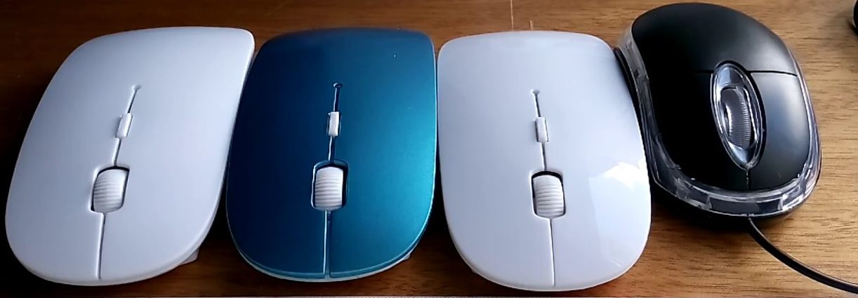 Mouse cablati e wireless.