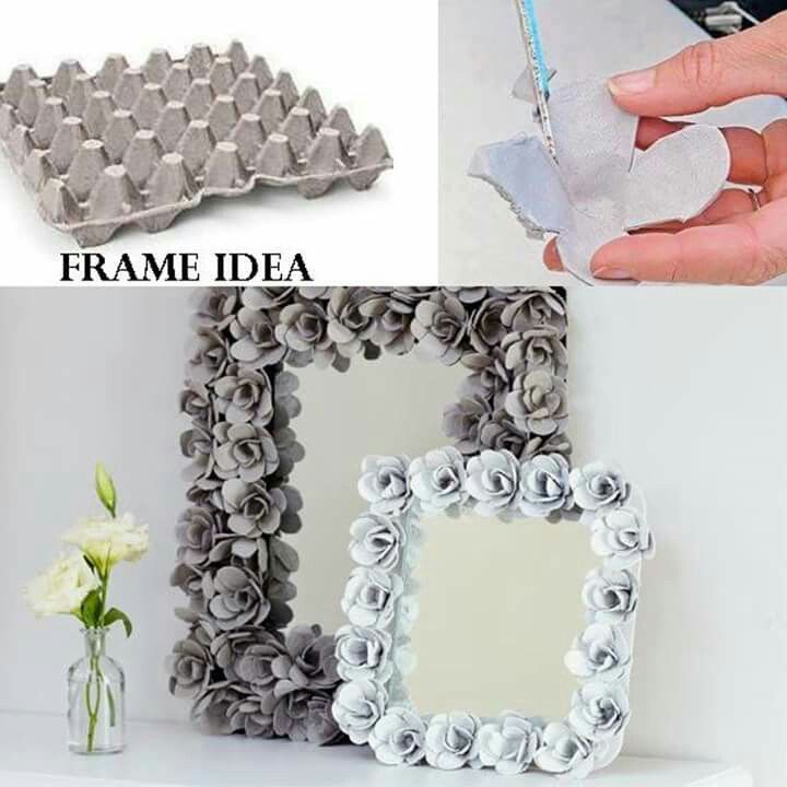 photo frame made from trays