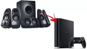 cómo enviar sonido desde ps4 a los parlantes