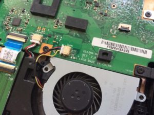 Cooler not working on laptop