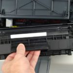 Replacing a cartridge in a printer