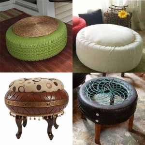 Instructions pour fabriquer un magnifique pouf à partir de pneus