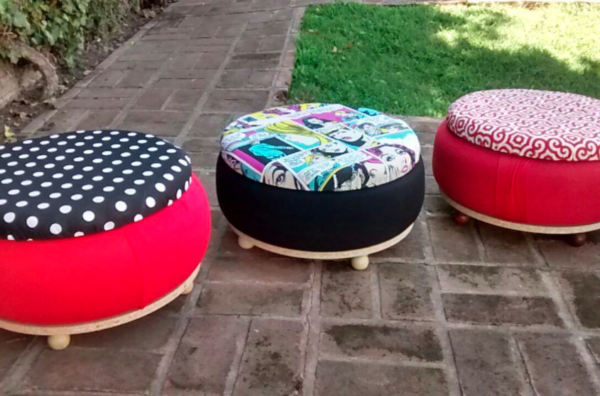 Économique : nous fabriquons de beaux poufs à partir de vieux pneus