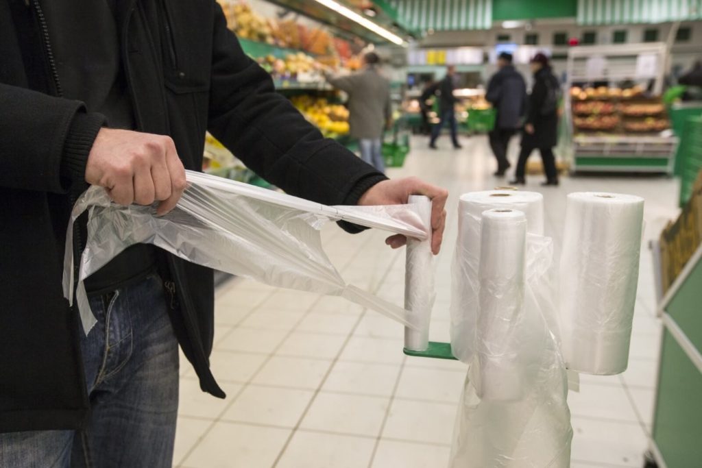 bags in the supermarket