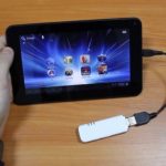 how to connect a modem to an android tablet