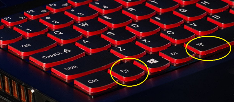 Iluminare de fundal a tastaturii