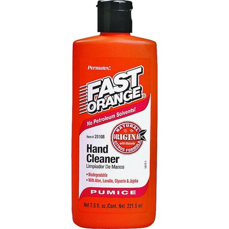 Lotion van Permatex Fast Orange.