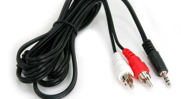 Cable for connecting a music center to a computer.