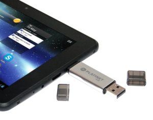 Clé USB avec tablette.