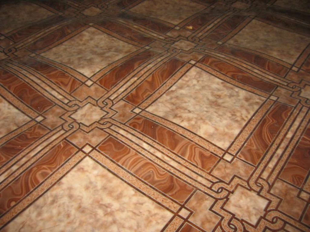 spęczniałe linoleum