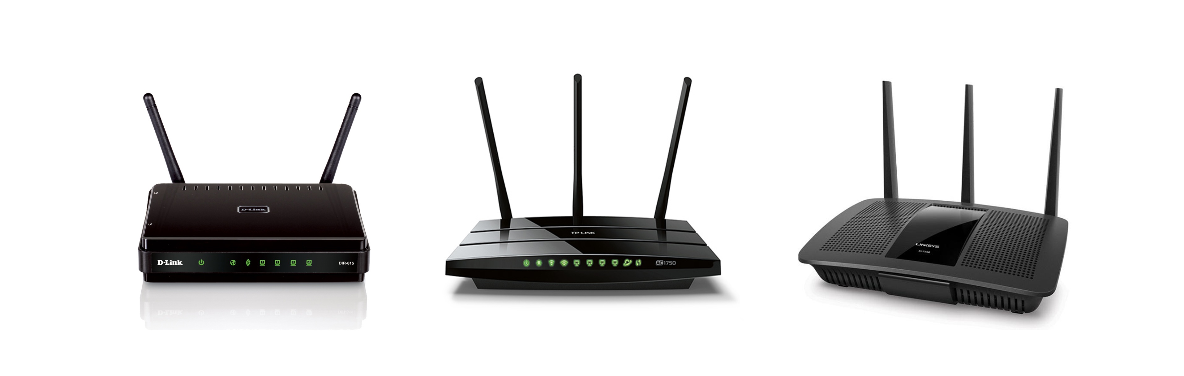 Különféle router modellek.