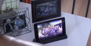 Photo frame from a tablet.