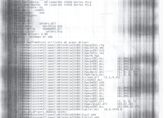 Listras verticais ao imprimir.