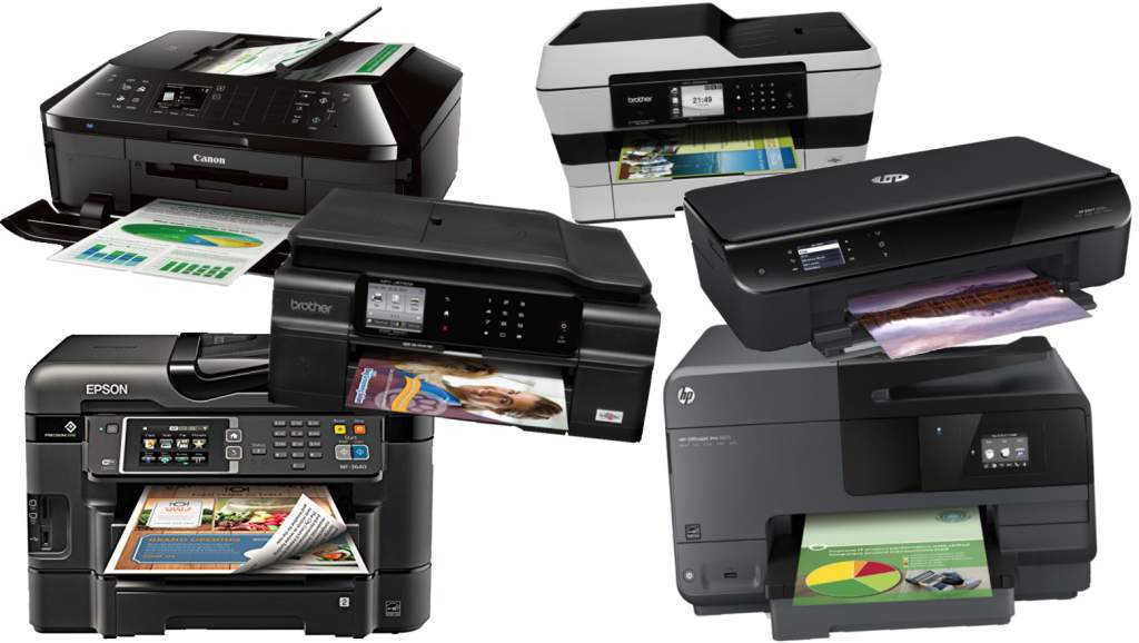 Types of inkjet printers.