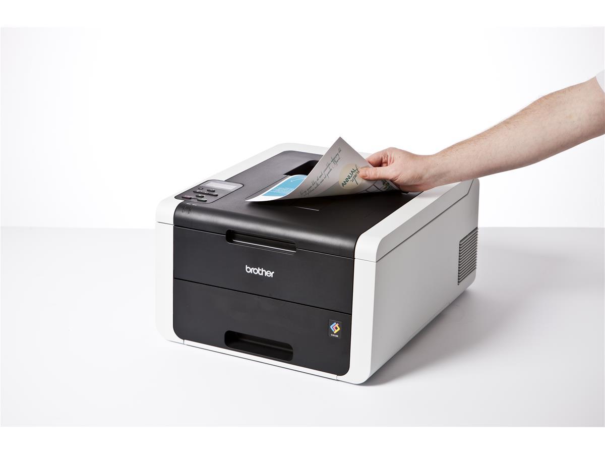 Color laser printer with duplex function.