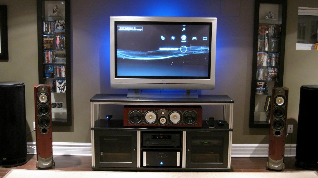 Subwoofer într-un home theater.