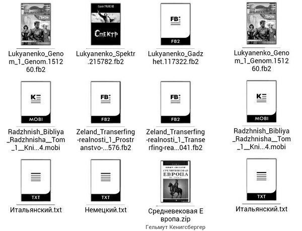 Formatos de e-book comumente usados.