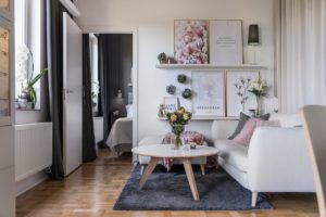 apartament cu interior feminin