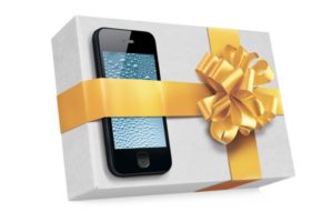 geef een telefoon op een originele manier cadeau