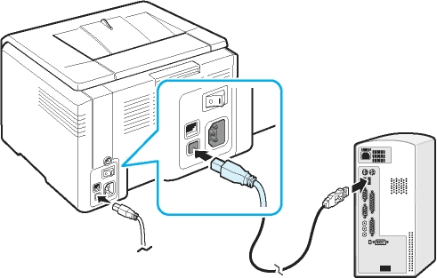 חיבור דרך usb