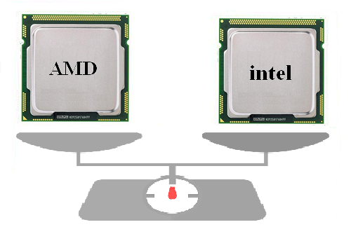 Intel dan AMD.