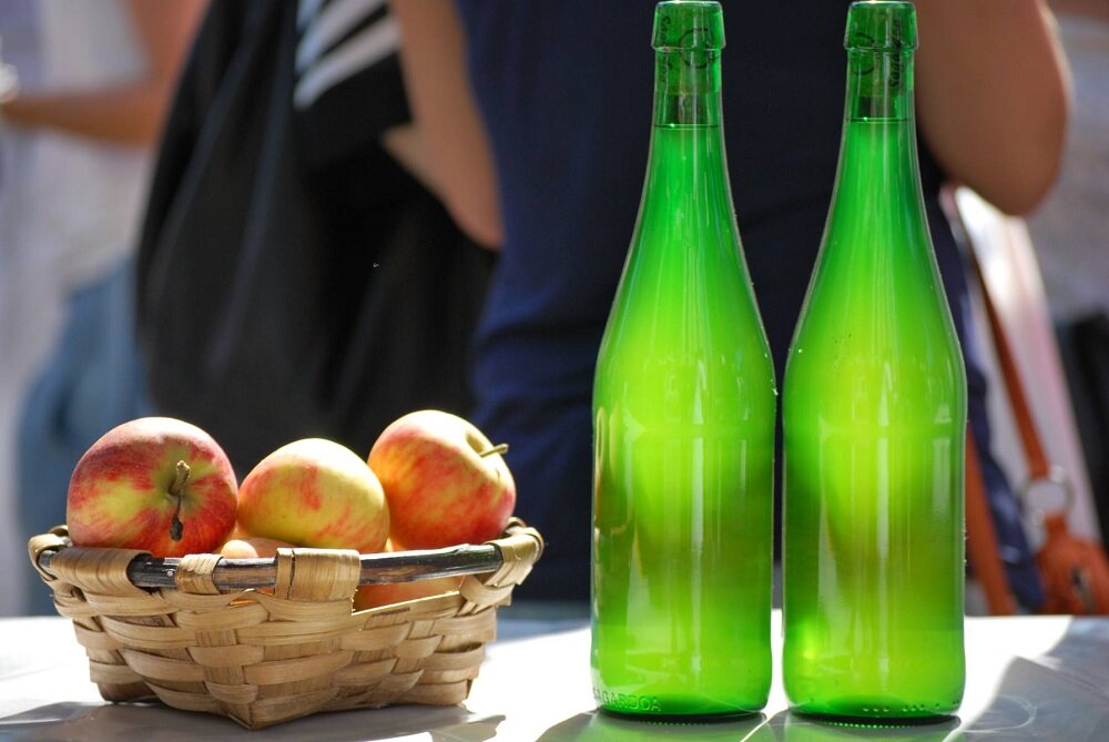 Sidra de manzana.