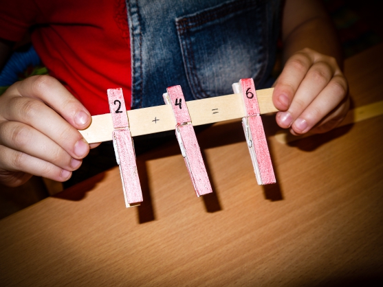 Clothespins for math games.