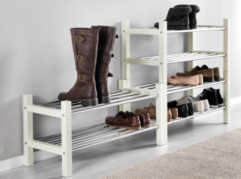 DIY shoe rack