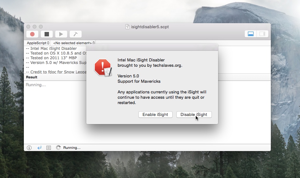 isight Disabler