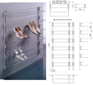 DIY shoe rack