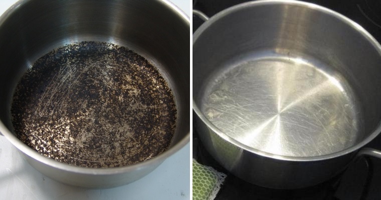 Baterías de cocina de aluminio: antes y después.