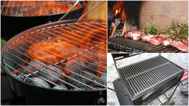 Iba't ibang grill grates.